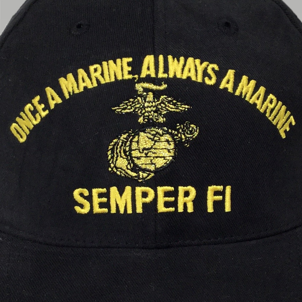 ONCE A MARINE ALWAYS A MARINE HAT(BLACK) 2