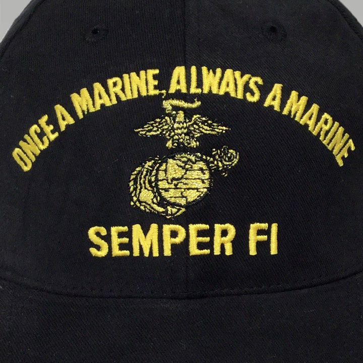 ONCE A MARINE ALWAYS A MARINE HAT(BLACK) 2