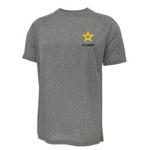 Load image into Gallery viewer, Army Star Left Chest Performance T-Shirt (Grey)