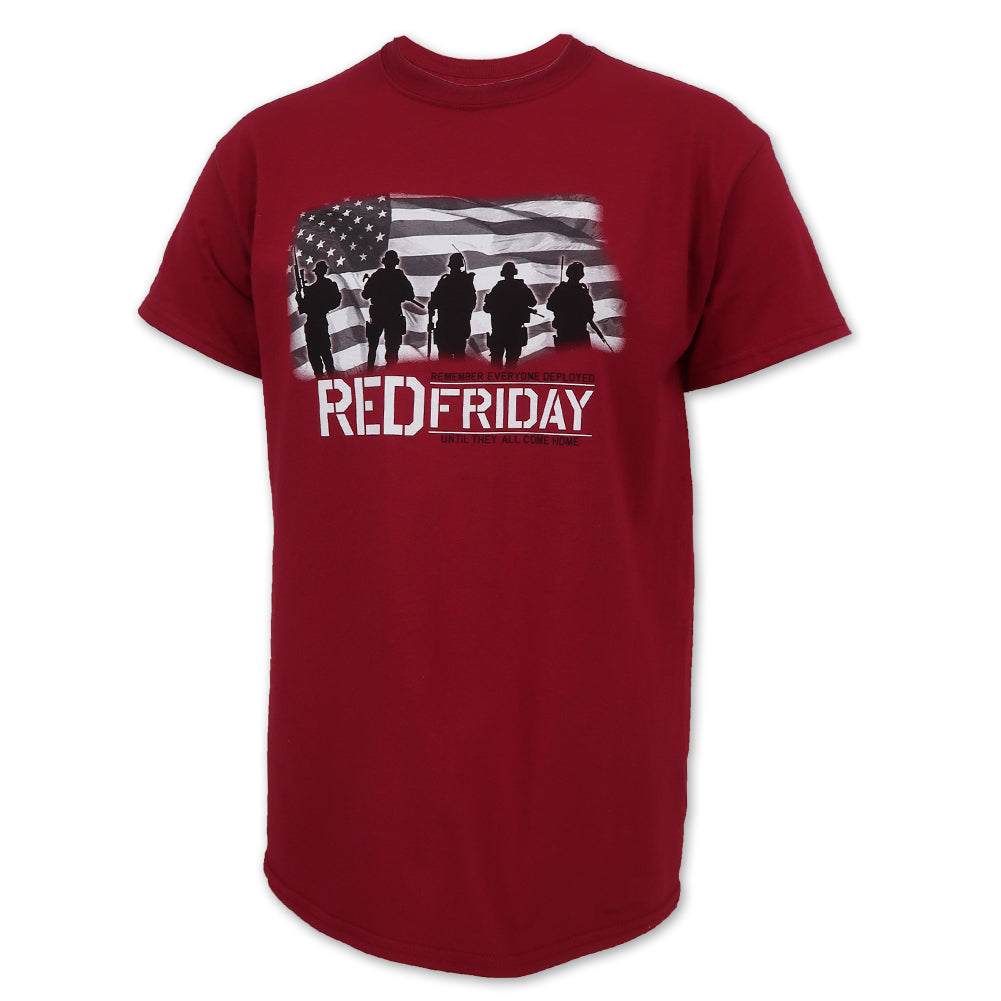 RED FRIDAY USA FLAG T-SHIRT (CARDINAL) 1