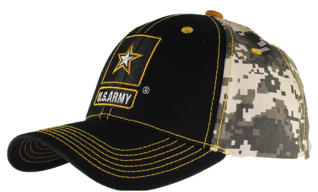 Army Star Camo Back Hat