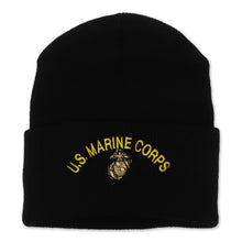 Load image into Gallery viewer, U.S MARINE CORPS EGA WATCH CAP (BLACK) 1