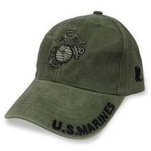 Load image into Gallery viewer, U.S. MARINES EGA HAT (OD GREEN) 2