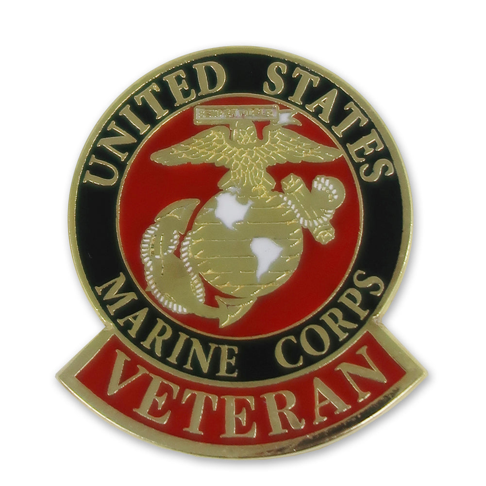 UNITED STATES MARINE CORPS VETERAN LAPEL PIN