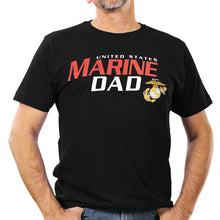 Load image into Gallery viewer, UNITED STATES MARINE DAD T-SHIRT (BLACK) 5