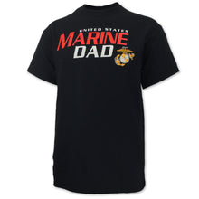 Load image into Gallery viewer, UNITED STATES MARINE DAD T-SHIRT (BLACK) 4