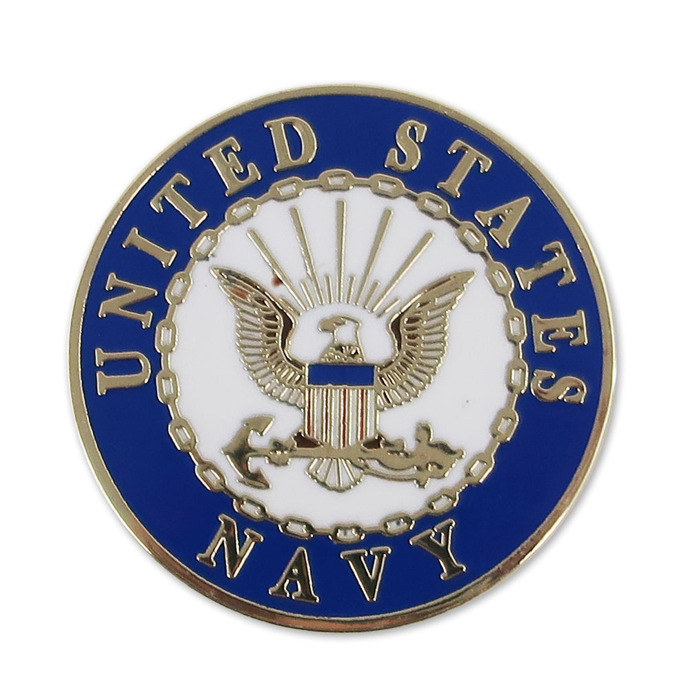 UNITED STATES NAVY CIRCLE SEAL LAPEL PIN