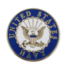 Load image into Gallery viewer, UNITED STATES NAVY CIRCLE SEAL LAPEL PIN