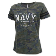 Load image into Gallery viewer, UNITED STATES NAVY LADIES CAMO T-SHIRT 1