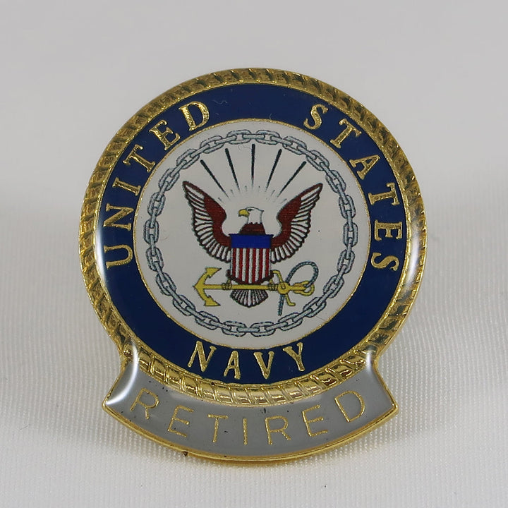 UNITED STATES NAVY RETIRED LAPEL PIN 1
