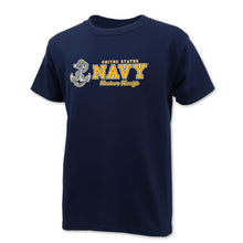 Load image into Gallery viewer, UNITED STATES NAVY YOUTH ANCHORS AWEIGH T-SHIRT