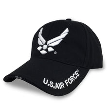 Load image into Gallery viewer, US AIRFORCE 3D HAT BLACK 3
