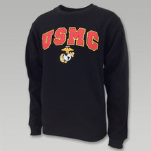 Load image into Gallery viewer, USMC Arch EGA Crewneck (Black)