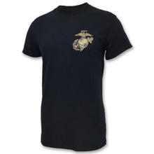 Load image into Gallery viewer, USMC EAGLEGLOBE PAIN IS WEAKNESS T-SHIRT (BLACK) 5