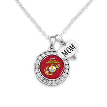 Load image into Gallery viewer, USMC EGA CRYSTAL MOM NECKLACE