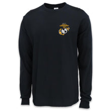 Load image into Gallery viewer, USMC EGA LOGO LONG SLEEVE T-SHIRT (BLACK)