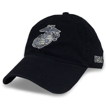 Load image into Gallery viewer, USMC EGA TWILL CAP (BLACK) 5