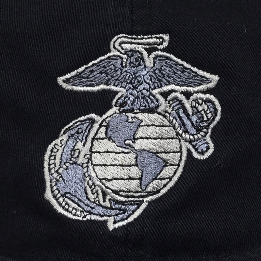 USMC EGA TWILL CAP (BLACK) 2