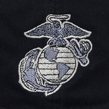 Load image into Gallery viewer, USMC EGA TWILL CAP (BLACK) 2