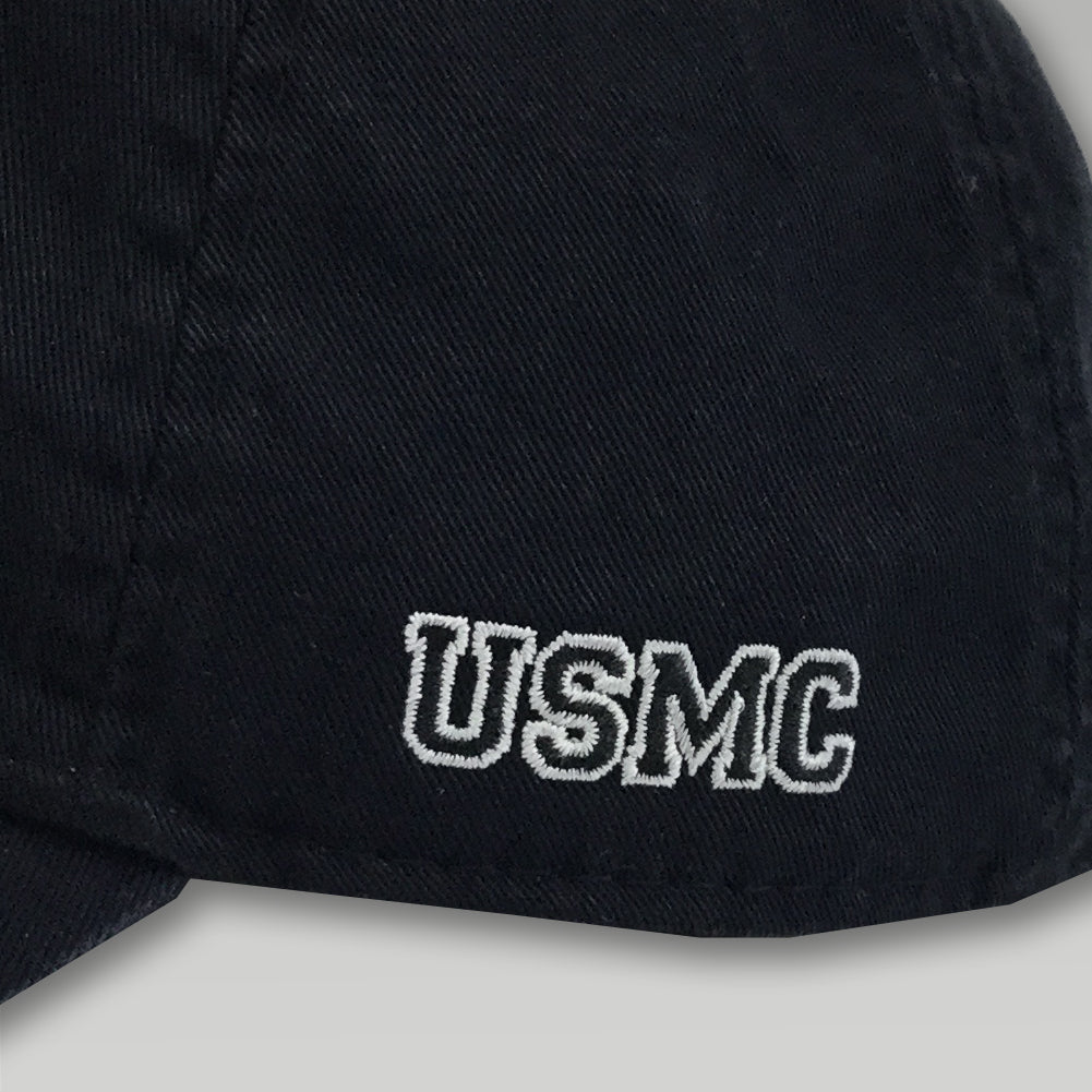 USMC EGA TWILL CAP (BLACK) 3