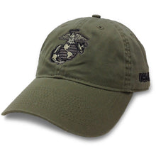 Load image into Gallery viewer, USMC EGA TWILL CAP (MOSS) 5