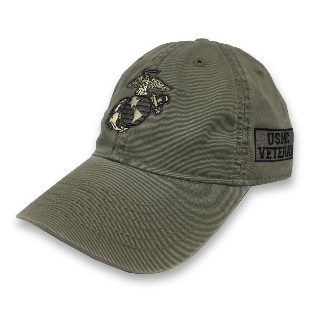 USMC EGA VETERAN TWILL HAT (MOSS) 6