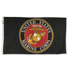 Load image into Gallery viewer, USMC FLAG 3X5 (BLACK)