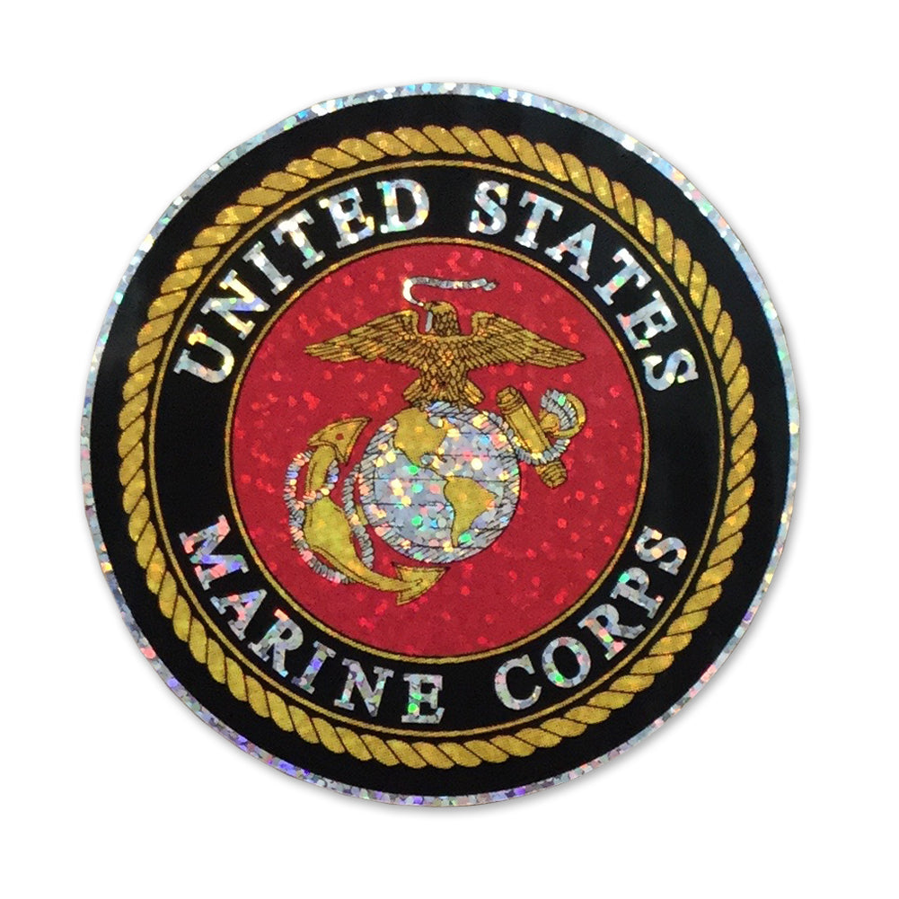 USMC HOLOGRAPHIC LOGO DECAL 1