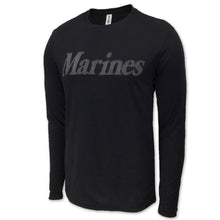 Load image into Gallery viewer, USMC LONG SLEEVE PERFORMANCE T (BLACK) 3