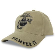 Load image into Gallery viewer, USMC SEMPER FI HAT (TAN) 7