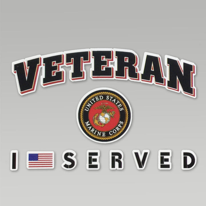 USMC VETERAN I SERVED DECAL