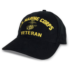 Load image into Gallery viewer, USMC VETERAN HAT (BLACK) 4