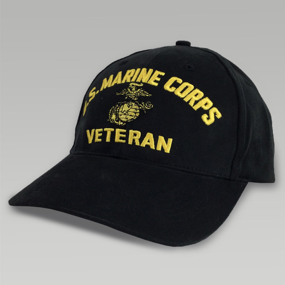 USMC VETERAN HAT (BLACK)