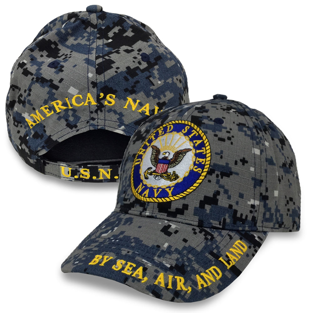 USN LOGO CAMO HAT 7