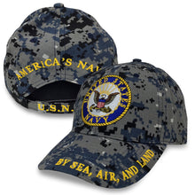 Load image into Gallery viewer, USN LOGO CAMO HAT 7