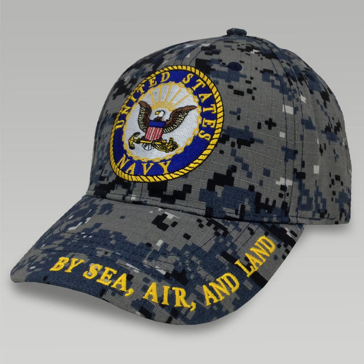 USN LOGO CAMO HAT 1