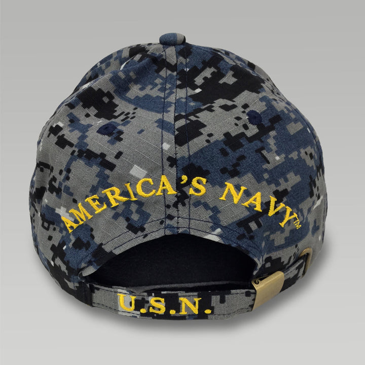 USN LOGO CAMO HAT 2