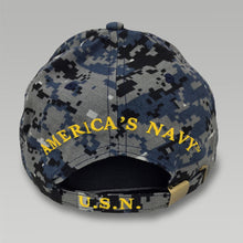 Load image into Gallery viewer, USN LOGO CAMO HAT 2