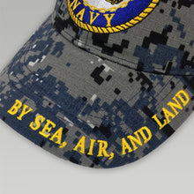Load image into Gallery viewer, USN LOGO CAMO HAT 3