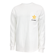 Load image into Gallery viewer, Army Star Pocket Long Sleeve T-Shirt