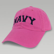 Load image into Gallery viewer, WOMENS NAVY ARCH HAT (PINK)