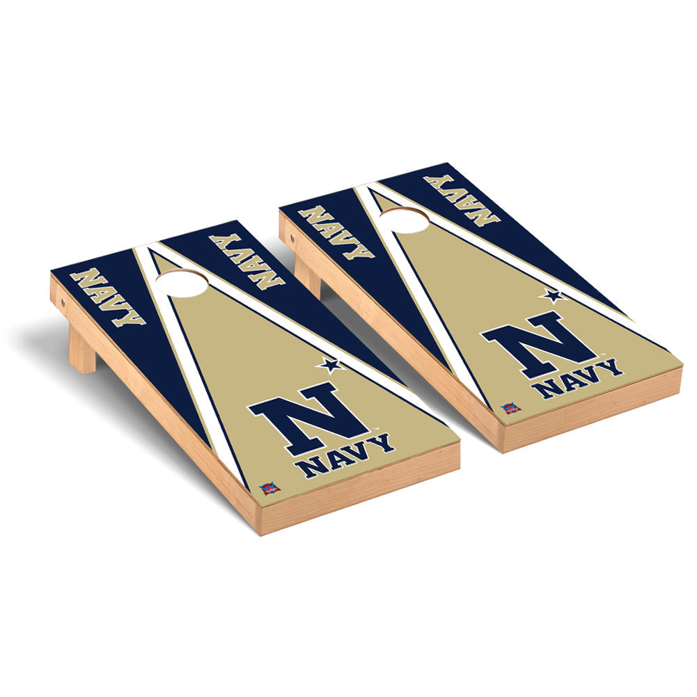 Naval Academy Midshipmen Regulation Cornhole Game Set Triangle Version