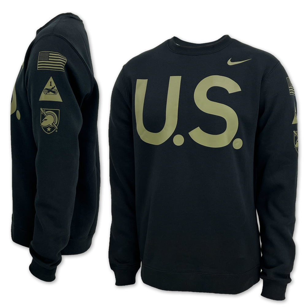 Army Nike 2022 Rivalry U.S Club Fleece Crewneck (Black)