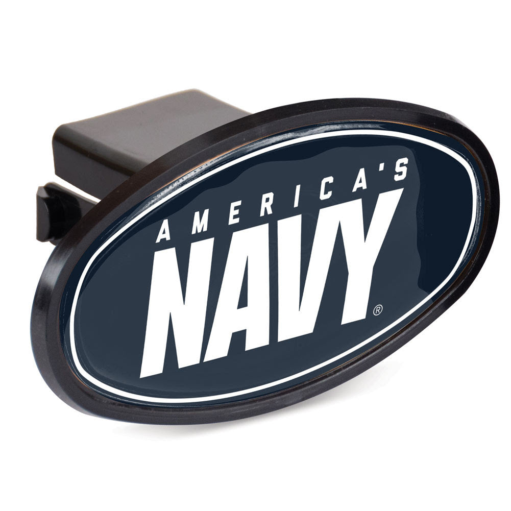 U.S. Navy Oval 2" Hitch Cover (Black/Navy)