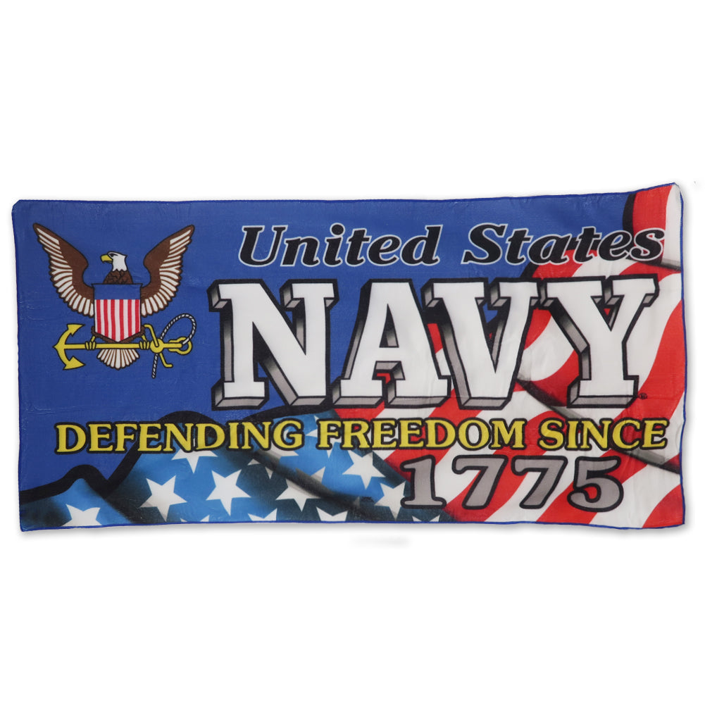United States Navy Defending Freedom Towel (30" X 60")