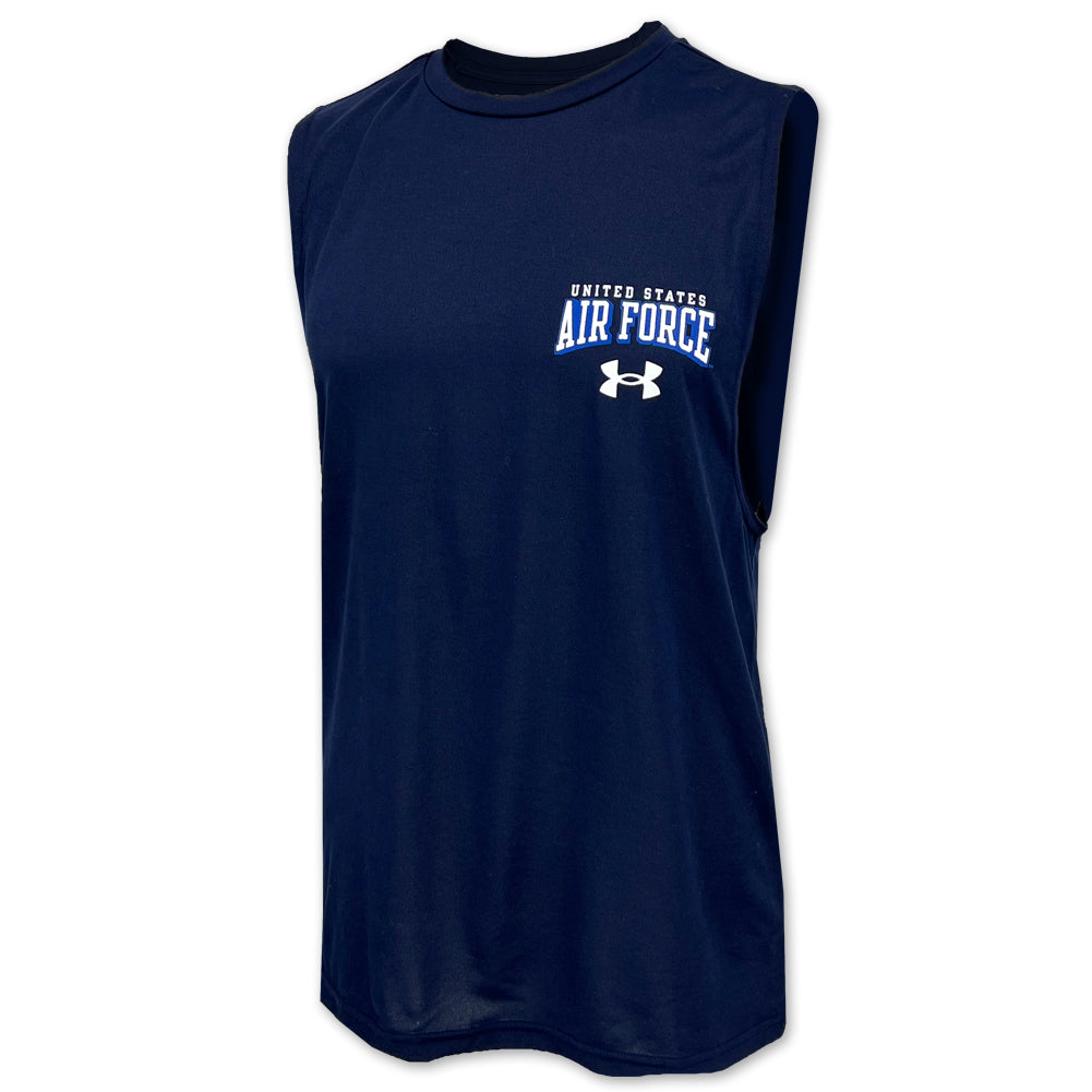 United States Air Force 3D Sleeveless Tech T-Shirt (Navy)