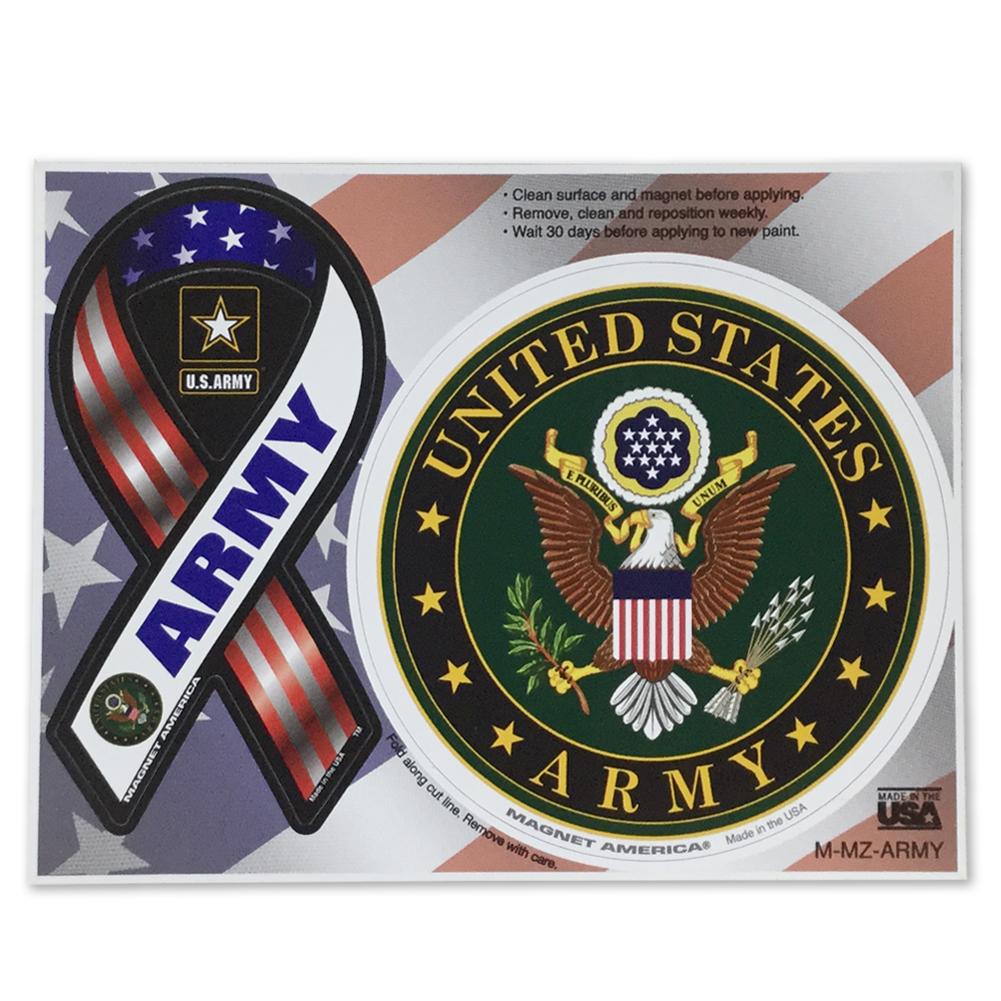 ARMY 2 IN 1 RIBBON AND SEAL MAGNET