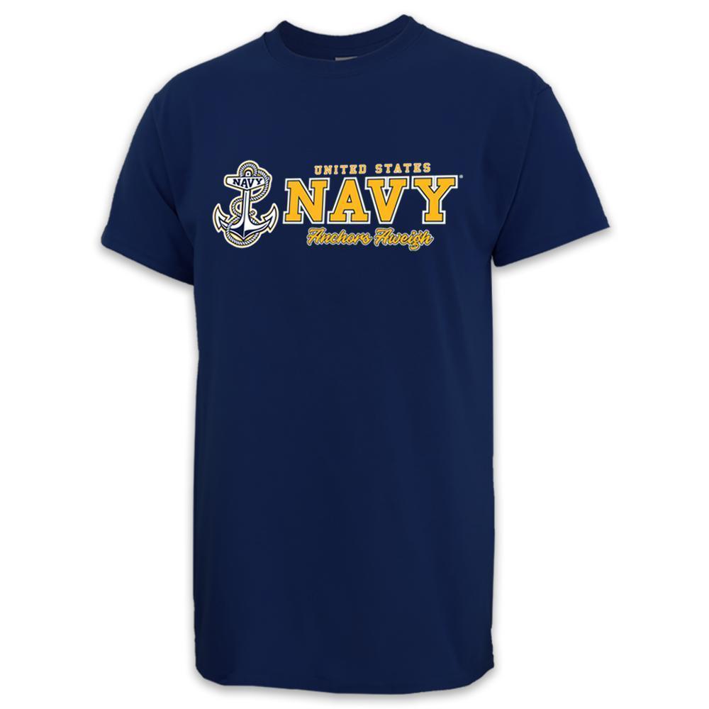 UNITED STATES NAVY ANCHORS AWEIGH T-SHIRT
