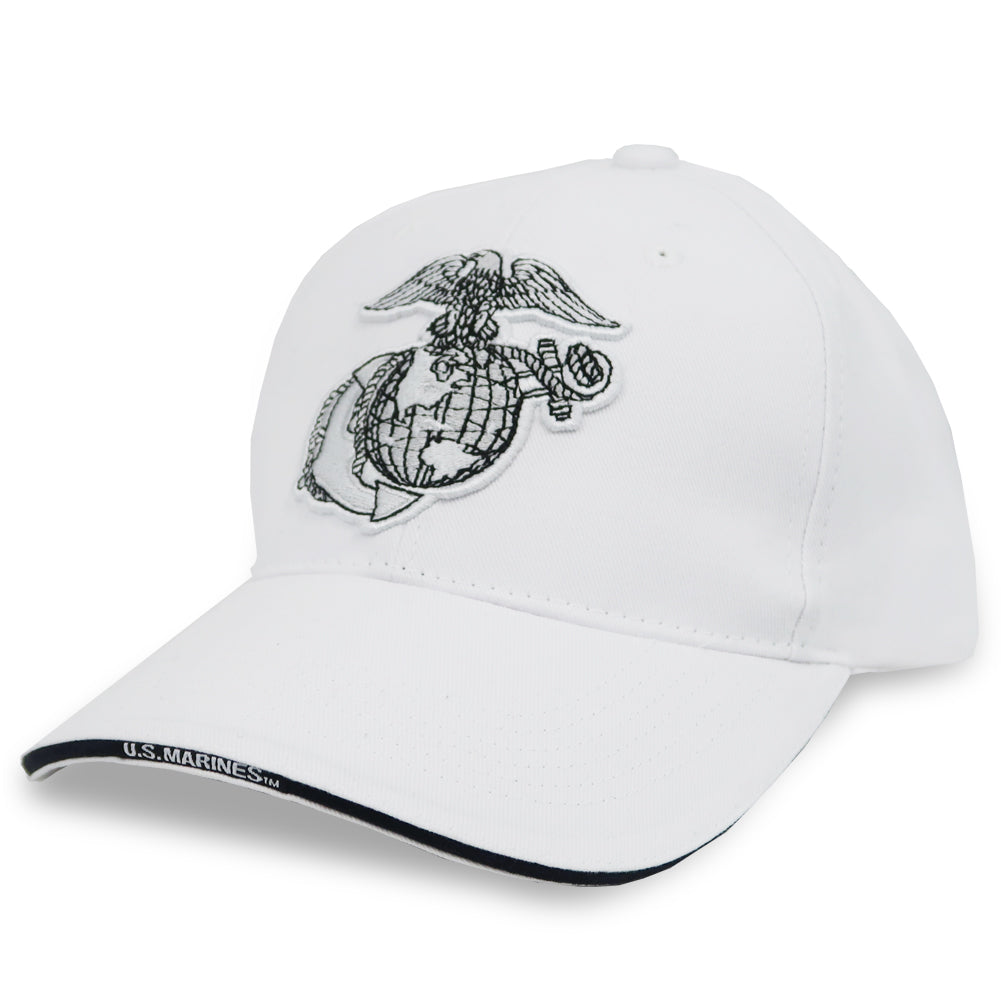 USMC EAGLE GLOBE AND ANCHOR HAT (WHITE) 2